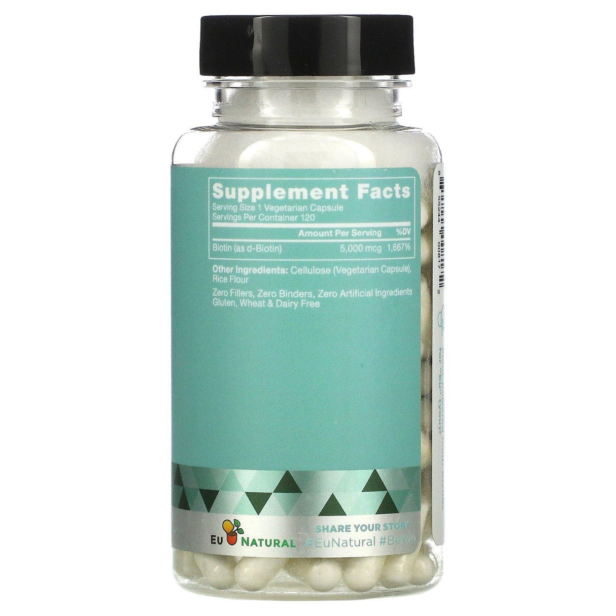Eu Natural, Biotin, 5,000 mcg, 120 Vegetarian Capsules - Supply Center USA