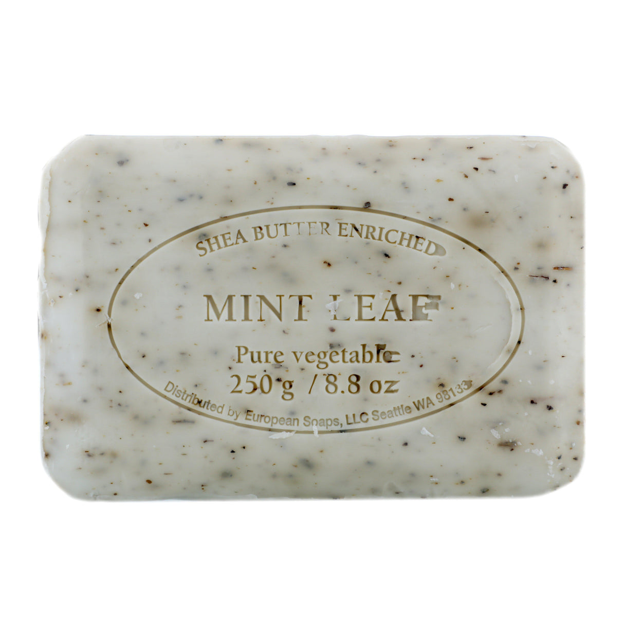 European Soaps, Pre de Provence, Bar Soap, Mint Leaf, 8.8 oz (250 g) - Supply Center USA
