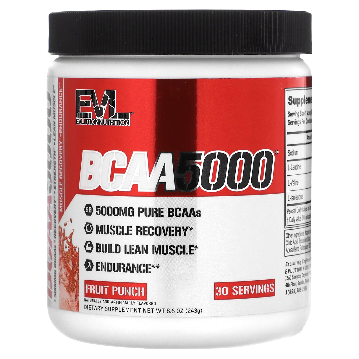 EVLution Nutrition, BCAA5000, Blue Raz, 8.47 oz (240 g) - Supply Center USA