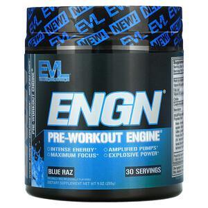 EVLution Nutrition, ENGN Pre-workout Engine, Blue Raz Flavor, 9 oz (255 g) - Supply Center USA