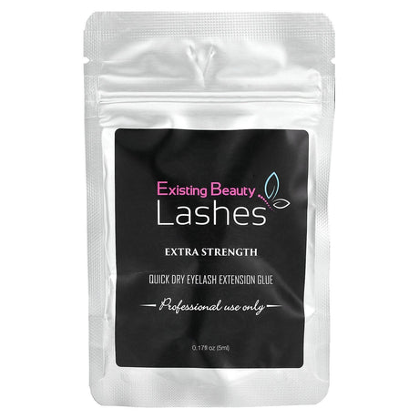 Existing Beauty Lashes, Quick Dry Eyelash Extention Glue, Extra Strength, 0.17 fl oz (5 ml) - Supply Center USA