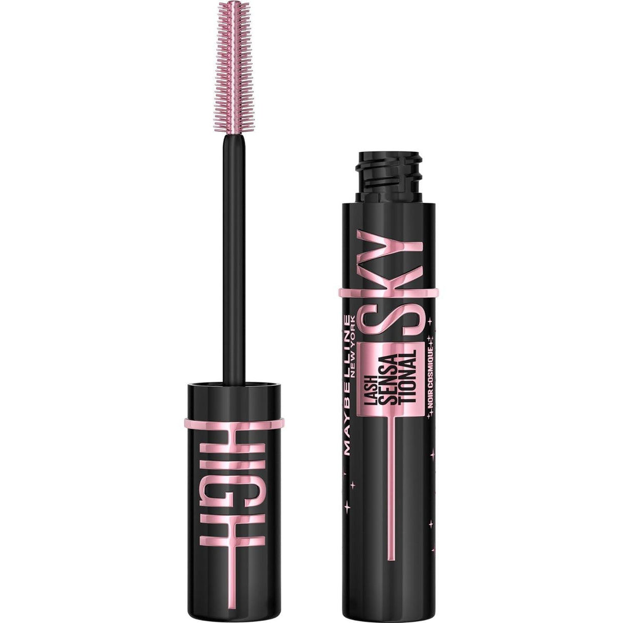 Maybelline Lash Sensational Sky High Washable Mascara Makeup, Volumizing, Lengthening, Defining, Curling, Multiplying, Buildable Formula, Blackest Black, 1 Count - Supply Center USA