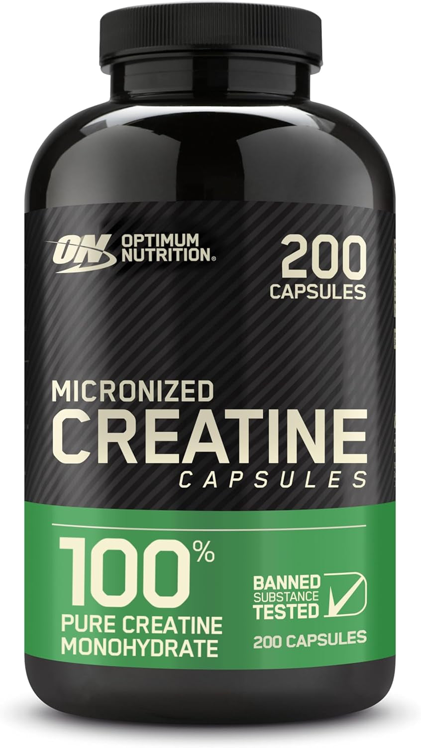 Optimum Nutrition Micronized Creatine Monohydrate Capsules, Keto Friendly, 2500Mg, 300 Capsules (Packaging May Vary)