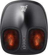 BOB and BRAD Foot Massager with Heat and Remote, Christmas Gifts for Women Men, FSA HSA Eligible, Shiatsu Deep Kneading Electric Feet Massager Machine for Plantar Fasciitis, Men Size 12