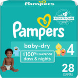 Pampers Baby Dry Diapers - Size 1, 120 Count, Absorbent Disposable Diapers