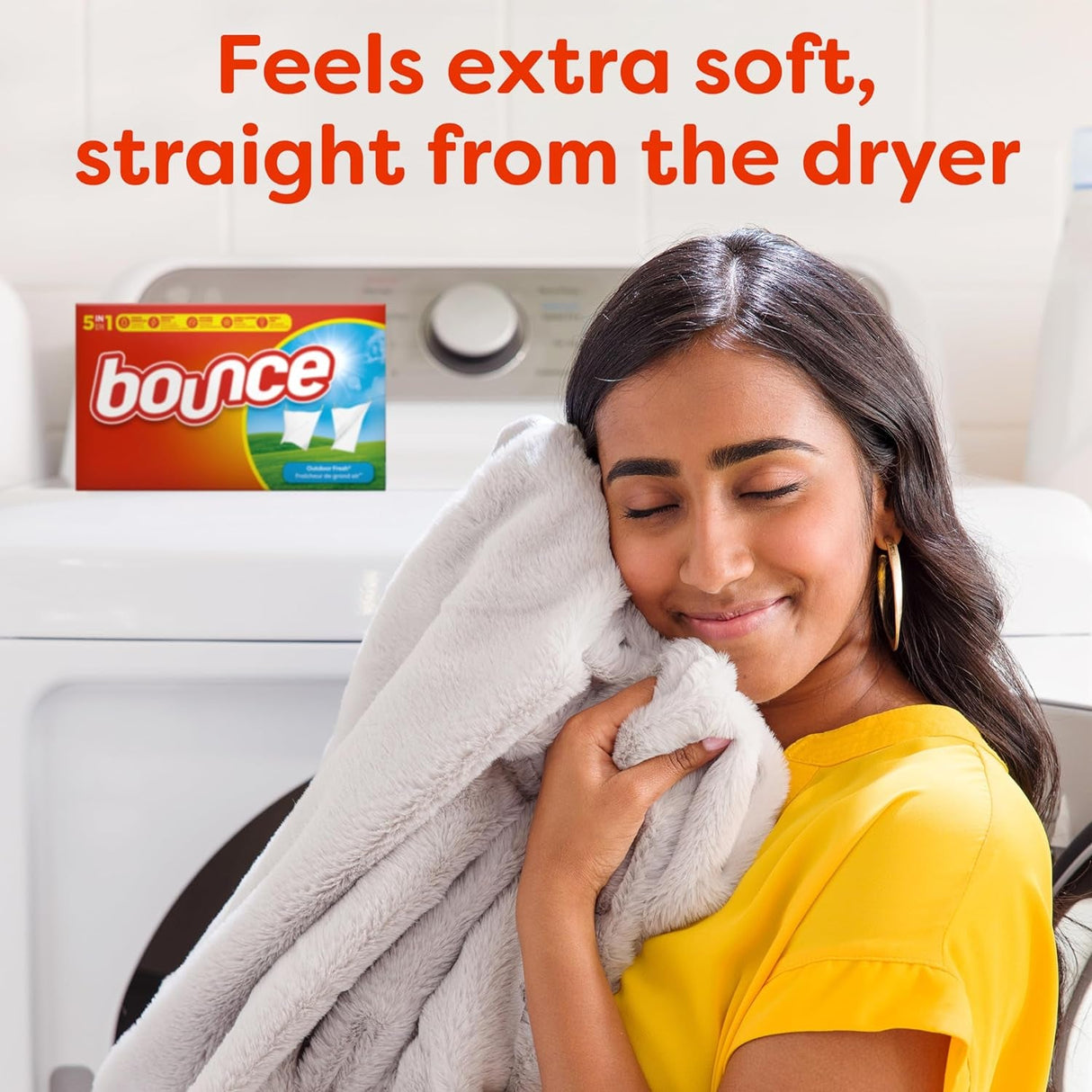 Bounce Dryer Sheets, Outdoor Fresh, 240 Count, Laundry Fabric Softener Sheets with Static Control and Wrinkle Fighters, Bounce Dryer Sheets, Fabric Softener Sheets