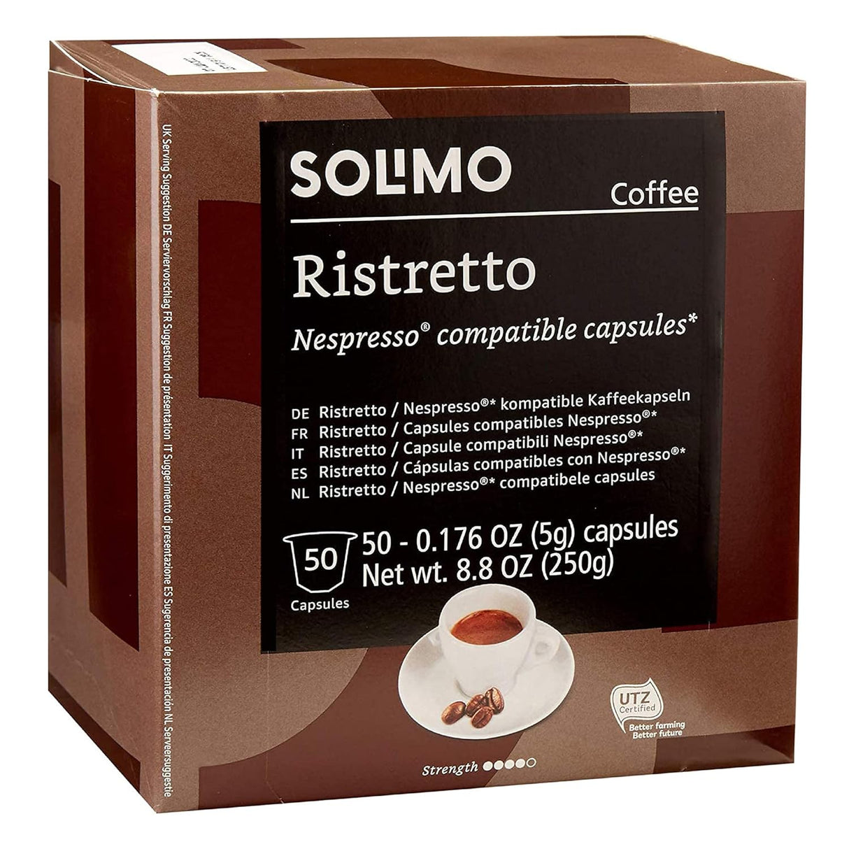 Amazon Brand - Solimo Dark Roast Coffee Pods, Compatible with Keurig 2.0 K-Cup Brewers 100 Count(Pack of 1)