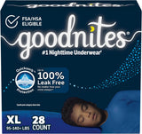 Goodnites Boys' Nighttime Bedwetting Underwear, Size S/M (43-68 Lbs), 44 Ct (2 Packs of 22), Packaging May Vary