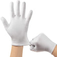 Cotton Gloves, 3Pairs White Gloves for Eczema, White Cotton Eczema Gloves for Men and Women Dry Hands, Breathable Machine Washable Cloth Gloves