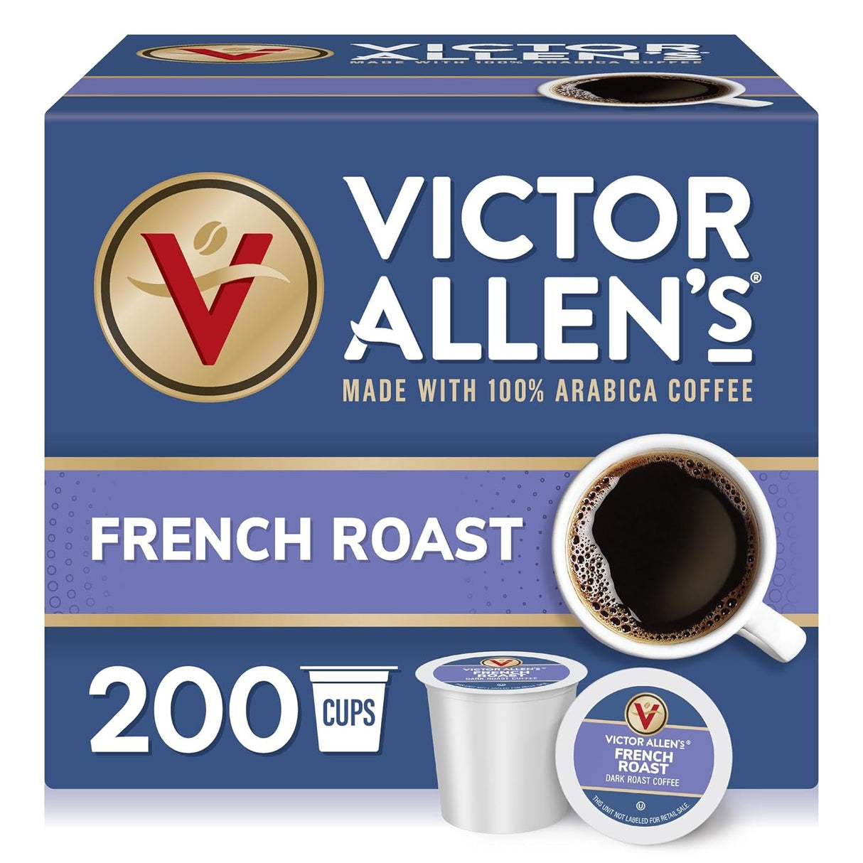 Victor Allen'S Coffee Variety Pack (Morning Blend, 100% Colombian, Donut Shop Blend, and French Roast), 42 Count, Single Serve Coffee Pods for Keurig K-Cup Brewers