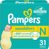 Pampers Swaddlers Diapers - Size 5, One Month Supply (132 Count), Ultra Soft Disposable Baby Diapers