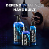 Defense Soap Organic Body Wash - All Natural Shower Gel with Eucalyptus, Aloe Vera. Wrestling Inspired, for All Skin Types. 32 Oz