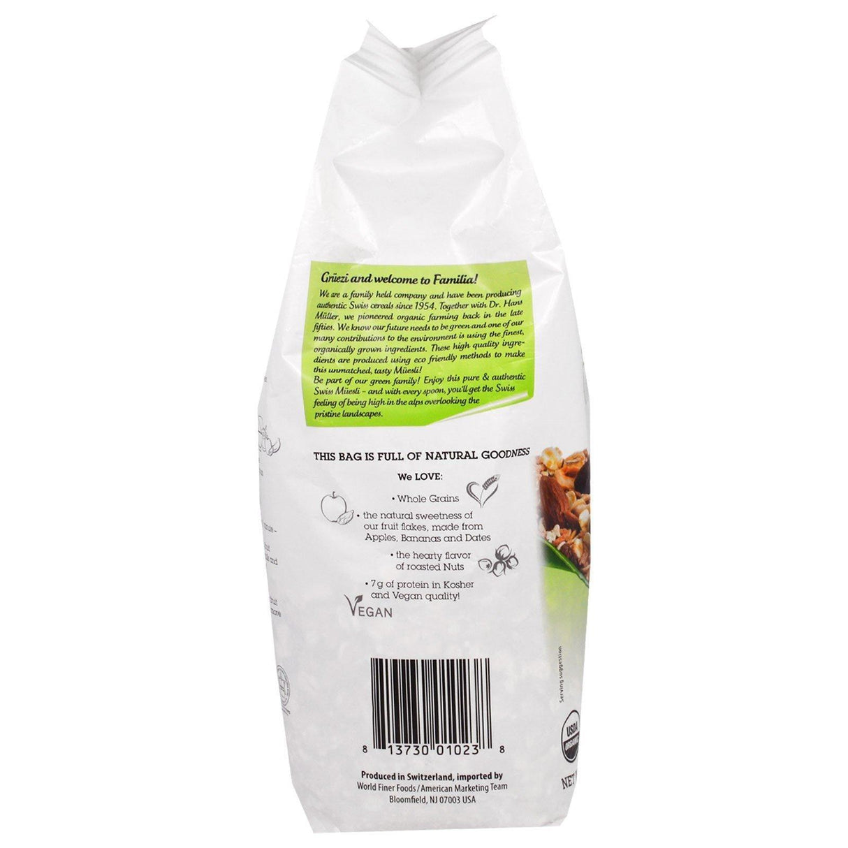 Familia, Bio Organic, Swiss Bircher Muesli, 16 oz (453 g) - Supply Center USA