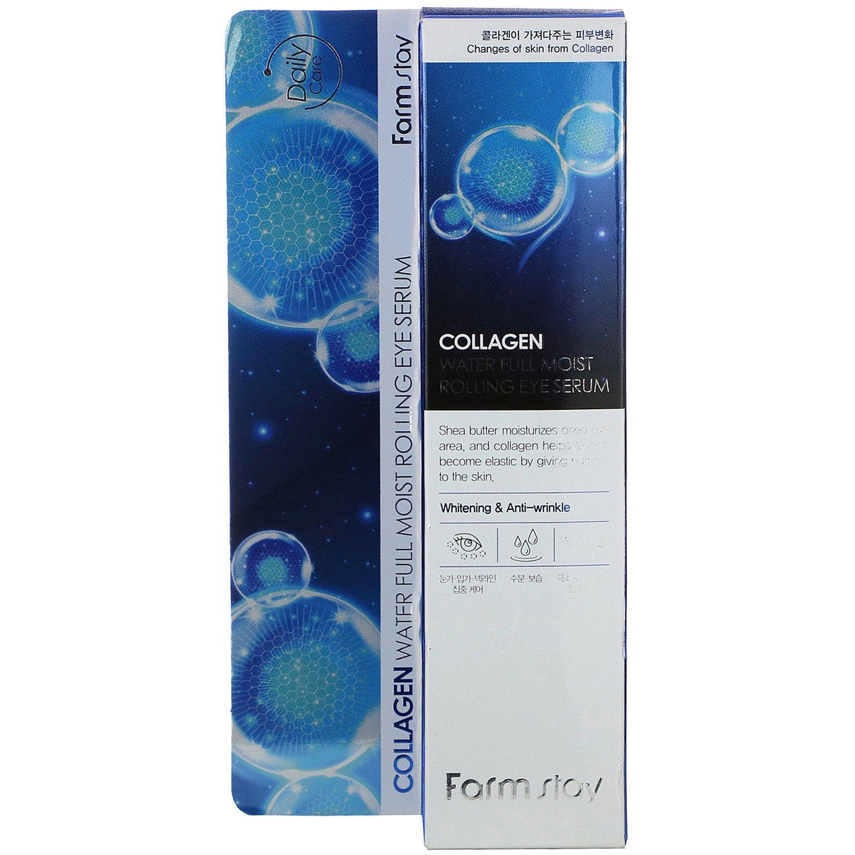 Farmstay, Collagen Water Full Moist Rolling Eye Serum, 25 ml - Supply Center USA