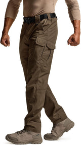 CQR Men'S Tactical Pants, Water Resistant Ripstop Cargo Pants, Lightweight EDC Work Hiking Pants, Outdoor Apparel