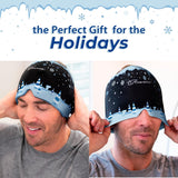 Theraice Migraine Relief Cap, Cooling Gel Hat, Soothing Headache Ice Pack Mask Products, Face Cold Compress Head Wrap for Tension & Stress