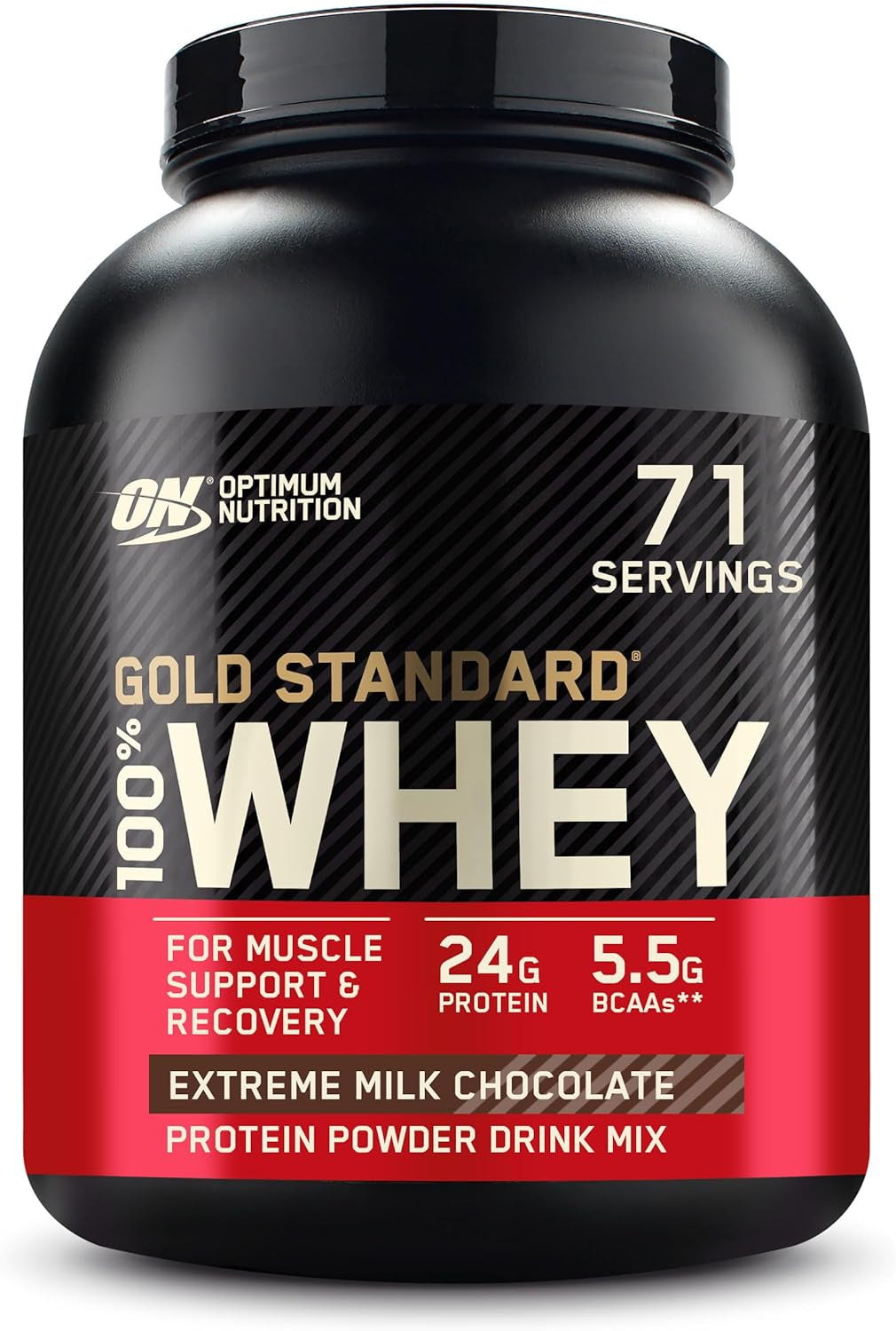 Optimum Nutrition Gold Standard 100% Whey Protein Powder, Double Rich Chocolate, 2 Pound (Packaging May Vary)