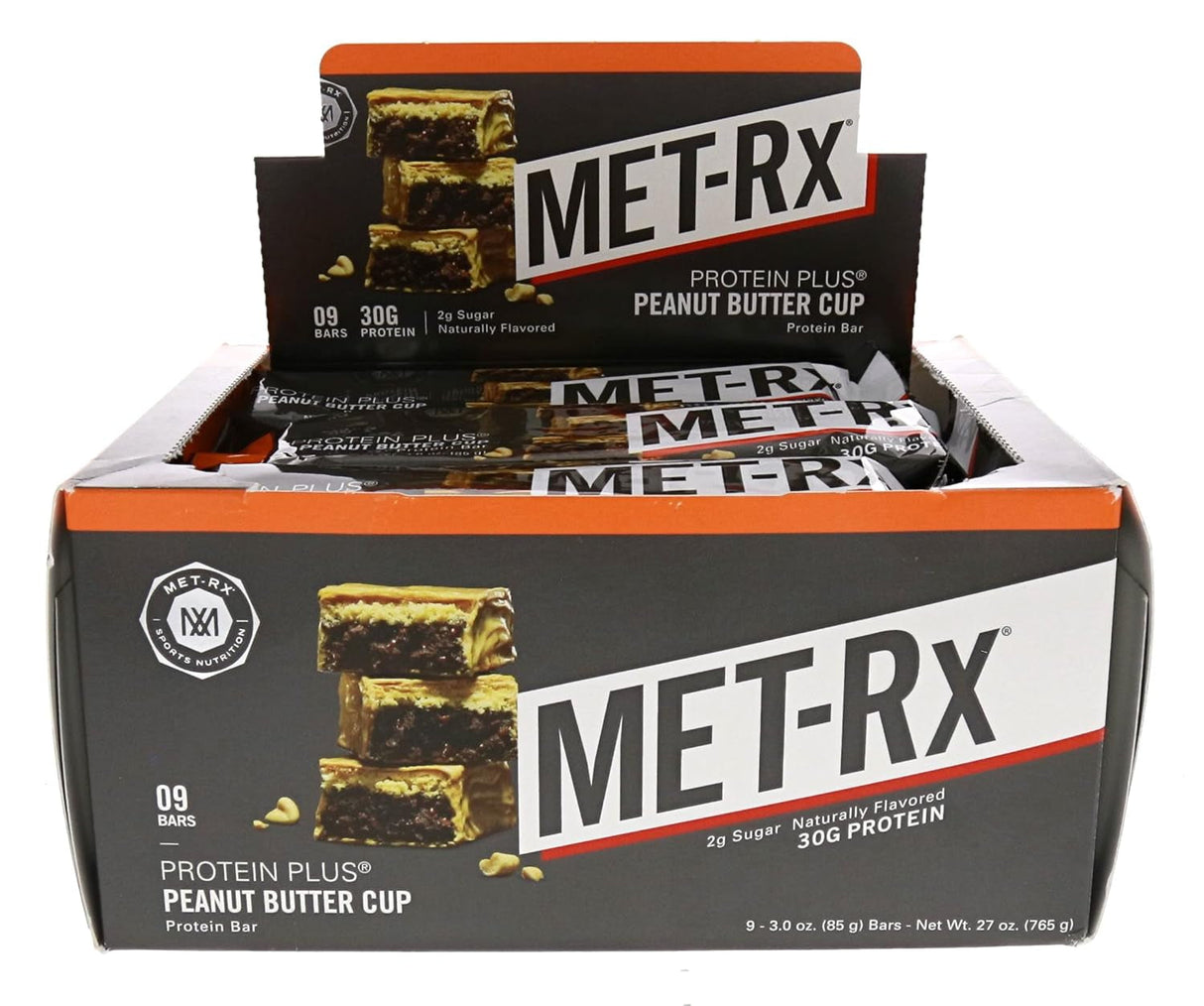 Met-Rx Big 100 Protein Bar, Meal Replacement Bar, 32G Protein, Super Cookie Crunch, 9 Bars (Pack of 1)