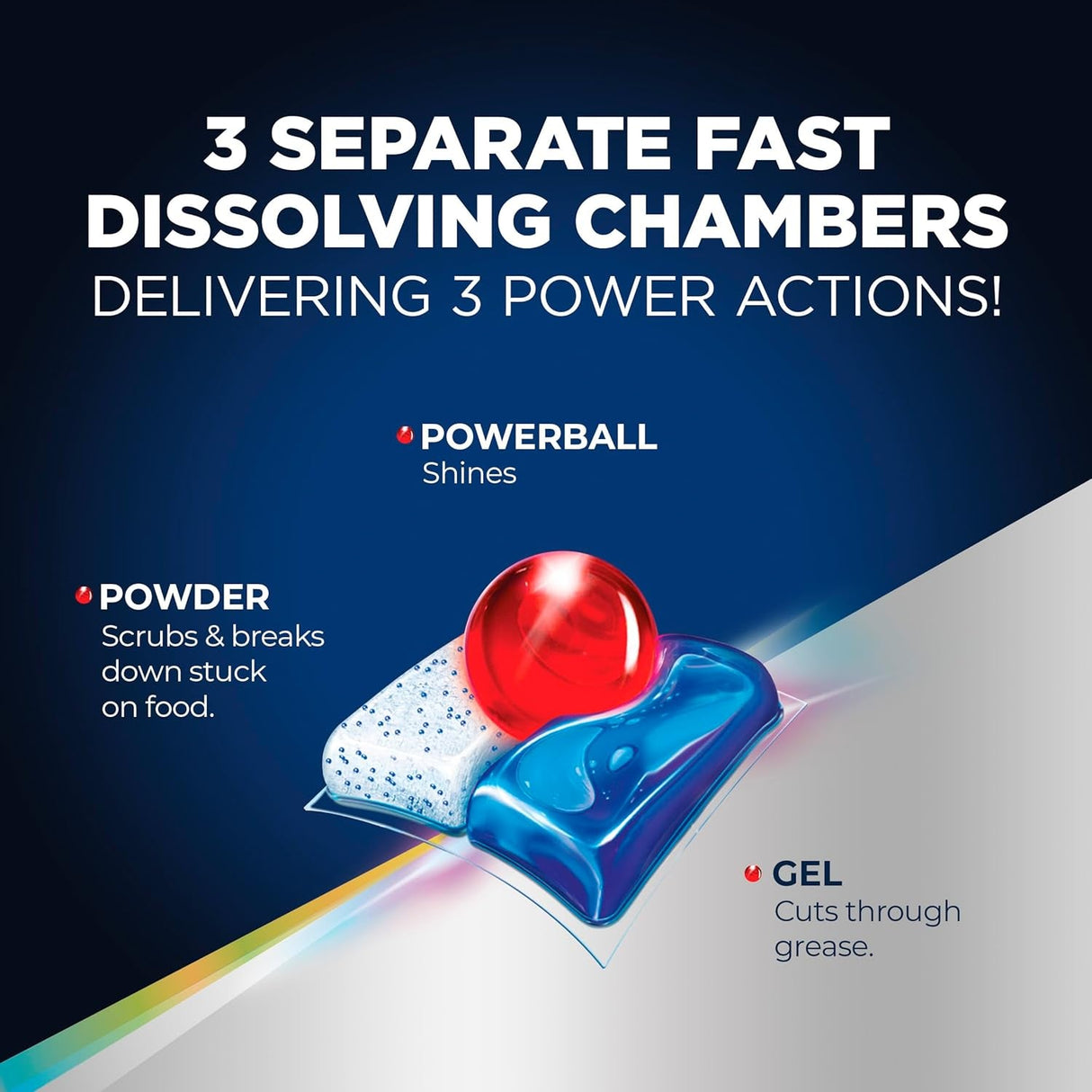 FINISH Quantum Powerball, Dishwasher Pods, Dishwasher Detergent Liquid, Dishwasher Soap, Advanced Clean & Shine, 82Ct Dishwasher Tablets