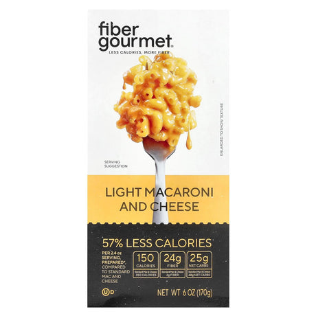 Fiber Gourmet, Light Macaroni and Cheese, 6 oz (170 g) - Supply Center USA