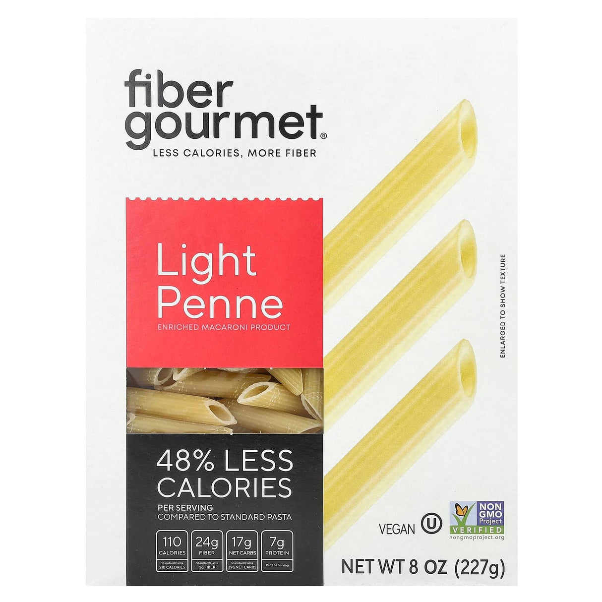 Fiber Gourmet, Light Penne , 8 oz (227 g) - Supply Center USA