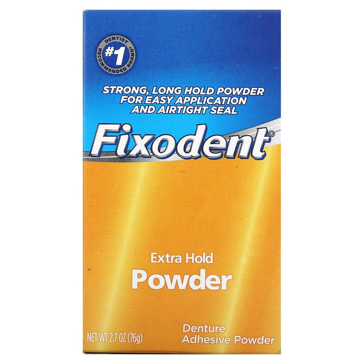 Fixodent, Denture Adhesive Powder, Extra Hold, 2.7 oz (76 g) - Supply Center USA