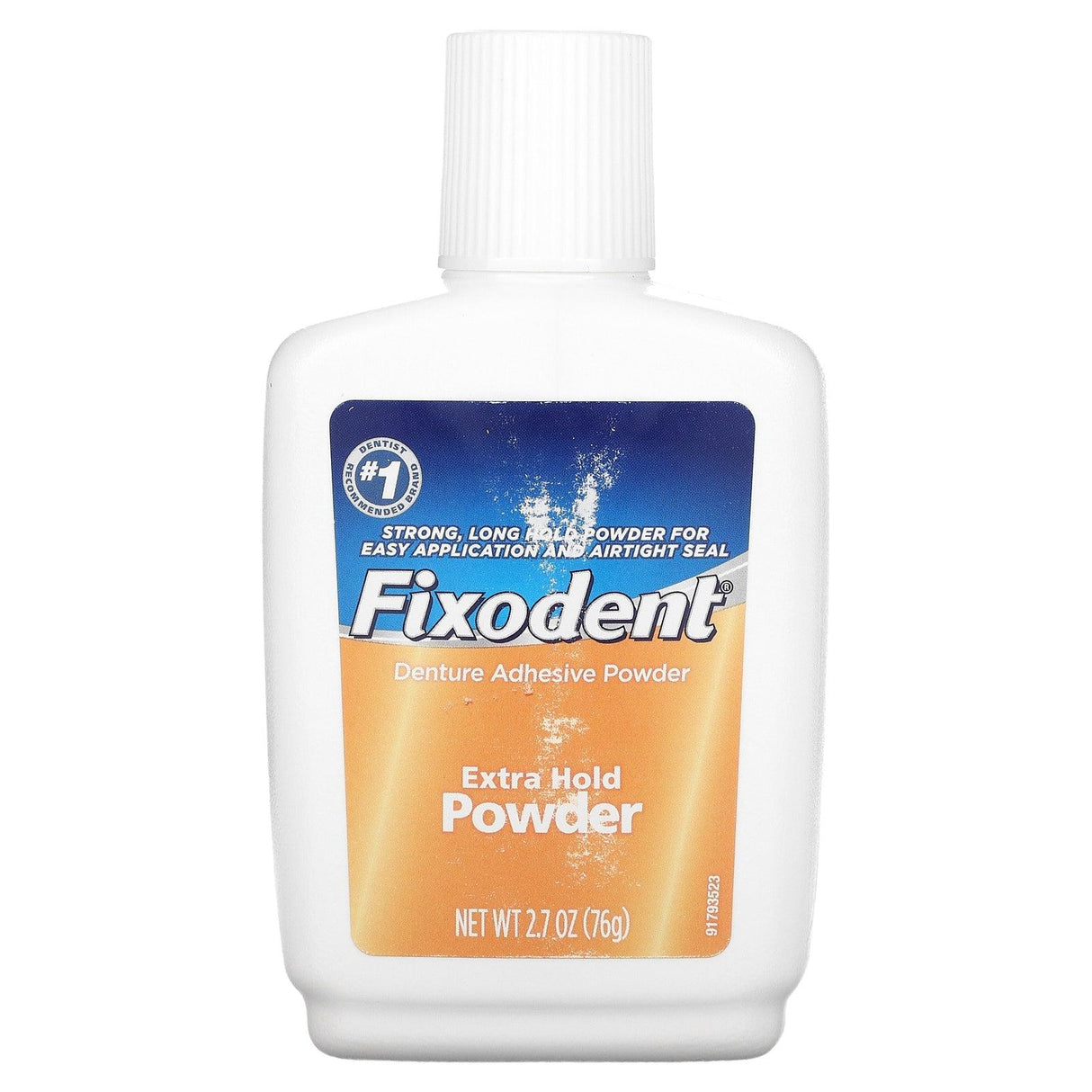 Fixodent, Denture Adhesive Powder, Extra Hold, 2.7 oz (76 g) - Supply Center USA
