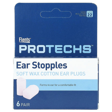 Flents, Protechs, Ear Stopples, 6 Pair - Supply Center USA