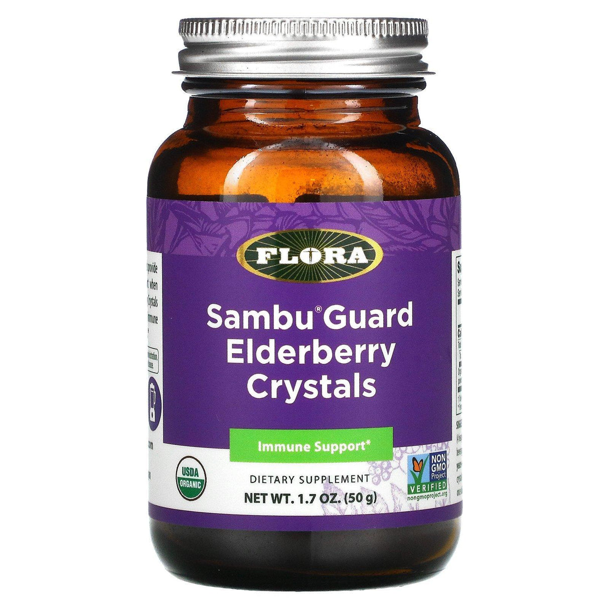 Flora, Sambu Guard Elderberry Crystals, 1.7 oz ( 50 g) - Supply Center USA