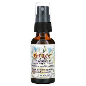 Flower Essence Services, Grace, Flower Essence & Essential Oil, 1 fl oz (30 ml) - Supply Center USA