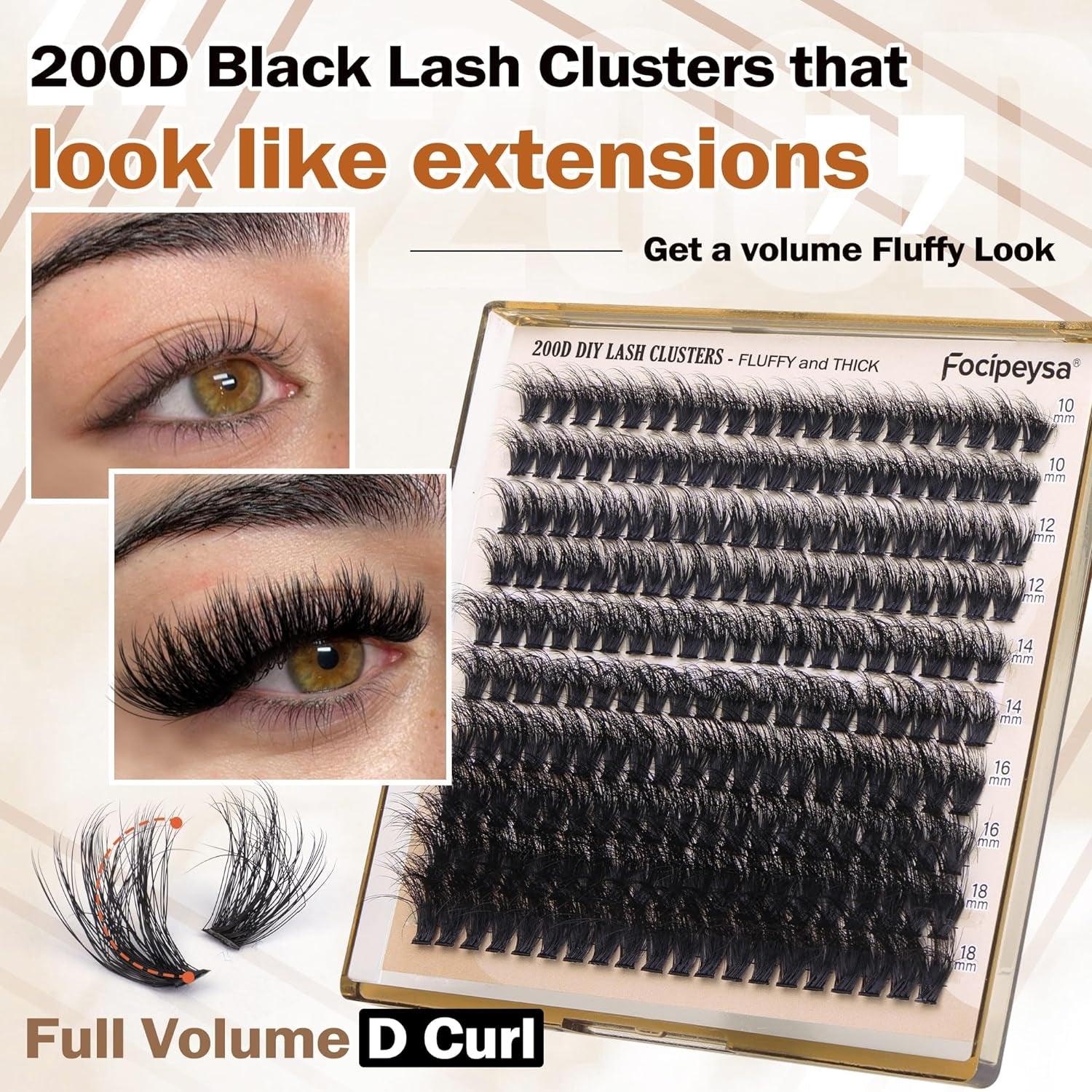 EYELASHES BULK 200 lash total buy