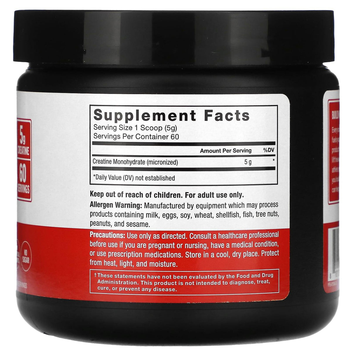 Force Factor, Creatine Monohydrate Powder, Unflavored, 10.6 oz (300 g) - Supply Center USA