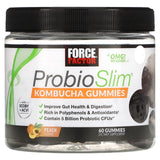 Force Factor, ProbioSlim, Kombucha Gummies, Peach, 60 Gummies - Supply Center USA