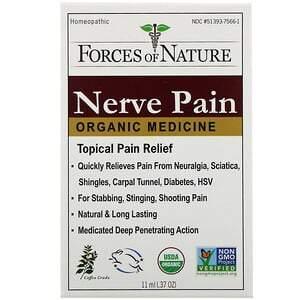 Forces of Nature, Nerve Pain, Organic Medicine, 0.37 oz (11 ml) - Supply Center USA