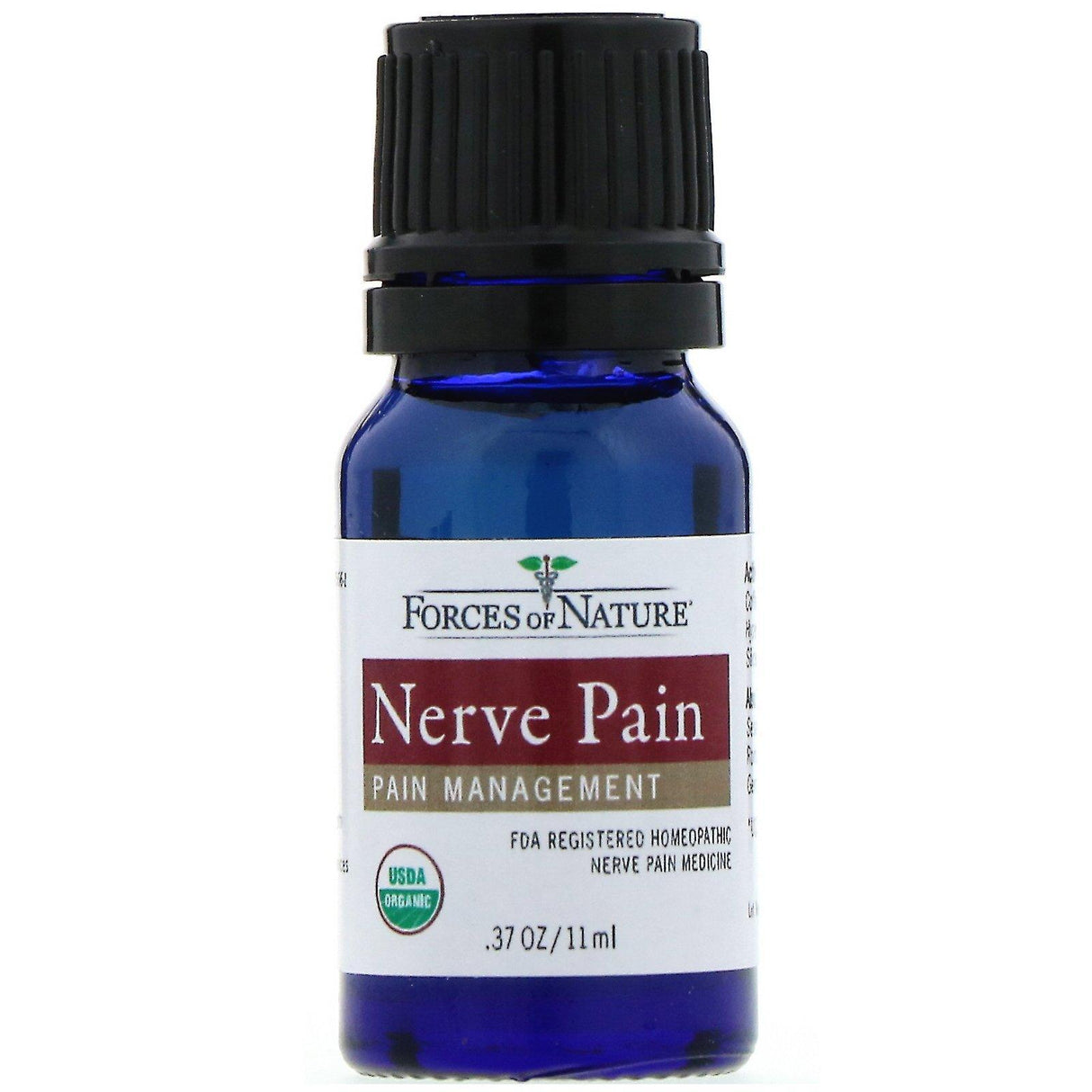 Forces of Nature, Nerve Pain, Organic Medicine, 0.37 oz (11 ml) - Supply Center USA