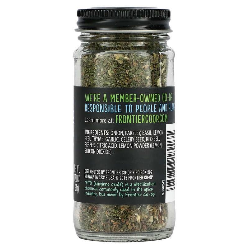 Frontier Co-op, All-Purpose Seasoning with Citrus and Aromatic Herbs, 1.2 oz (34 g) - Supply Center USA