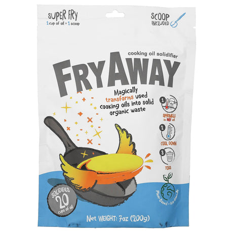 FryAway, Super Fry, Cooking Oil Solidifier, 7 oz (200 g) - Supply Center USA