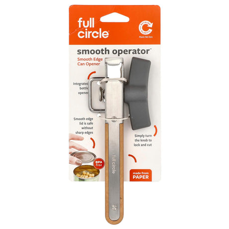 Full Circle, Smooth Operator™, Smooth Edge Can Opener, 1 Count - Supply Center USA