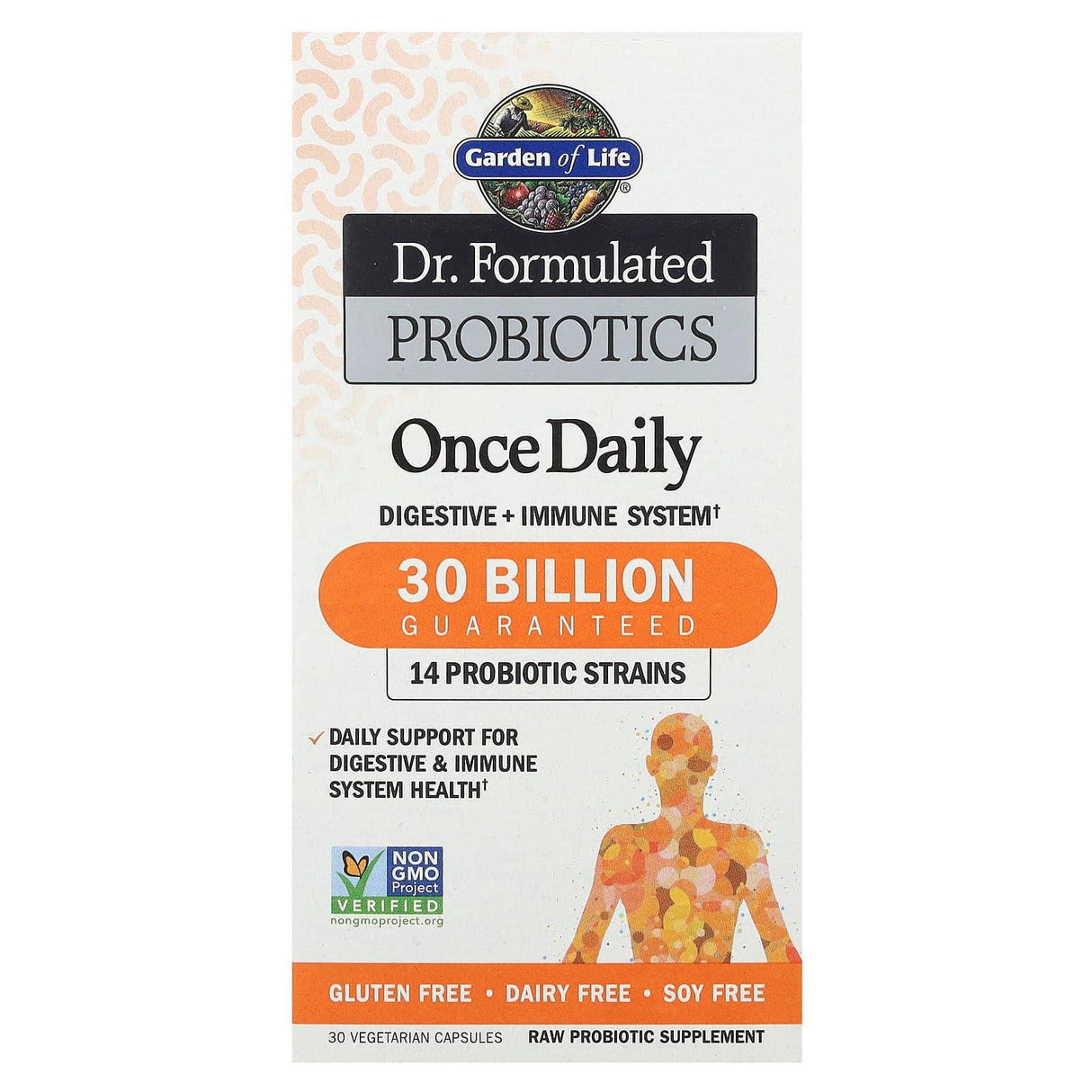 Garden of Life, Dr. Formulated Probiotics, Once Daily, 30 Vegetarian Capsules - Supply Center USA