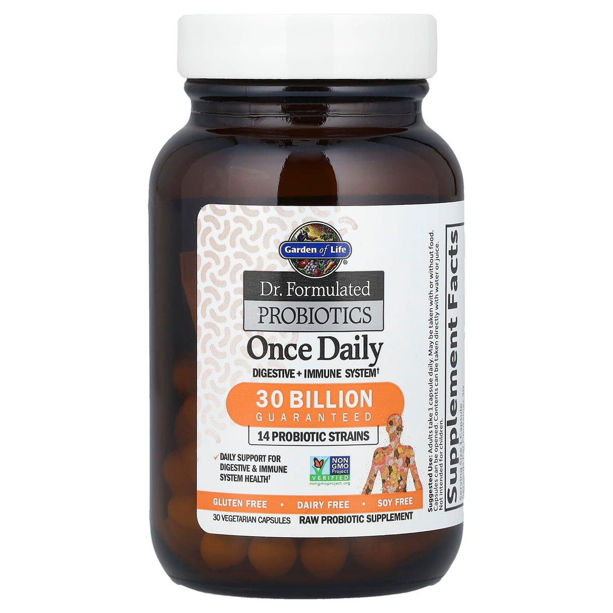 Garden of Life, Dr. Formulated Probiotics, Once Daily, 30 Vegetarian Capsules - Supply Center USA