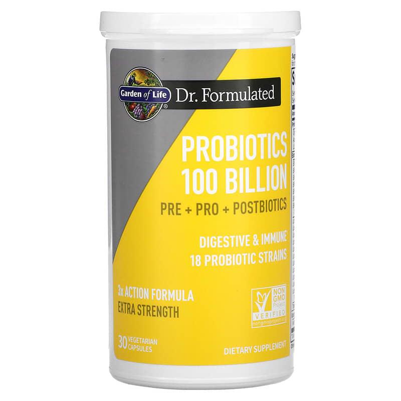 Garden of Life, Probiotics, 100 Billion, 30 Vegetarian Capsules - Supply Center USA