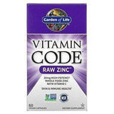 Garden of Life, Vitamin Code, RAW Zinc, 60 Vegan Capsules - Supply Center USA