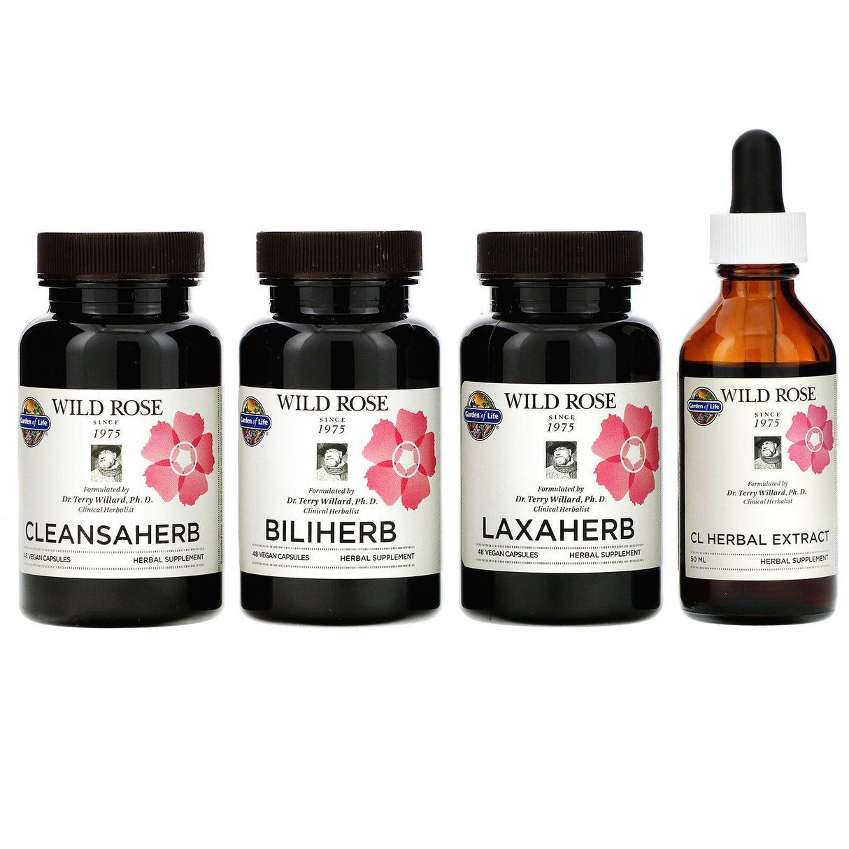 Garden of Life, Wild Rose Herbal D-Tox, 12-Day Kit, 4 Piece Kit - Supply Center USA