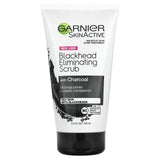 Garnier, SkinActive, Blackhead Eliminating Scrub with Charcoal, 5 fl oz (150 ml) - Supply Center USA