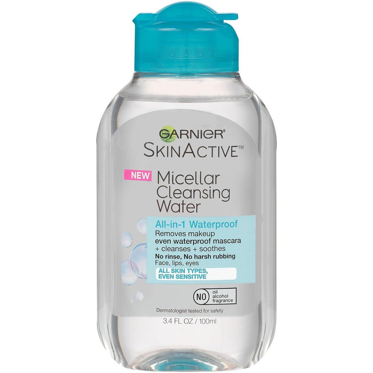 Garnier Skinactive Micellar Water for Waterproof Makeup, Facial Cleanser & Makeup Remover, 13.5 Fl Oz (400Ml), 1 Count (Packaging May Vary) - Supply Center USA