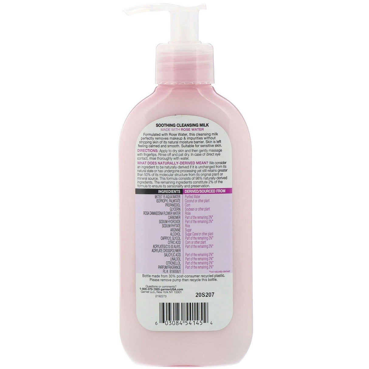 Garnier, SkinActive, Soothing Cleansing Milk with Rose Water, 6.7 fl oz (200 ml) - Supply Center USA