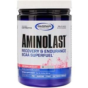 Gaspari Nutrition, Aminolast, Recovery & Endurance, BCAA Superfuel, Watermelon Blast, 14.8 oz (420 g) - Supply Center USA