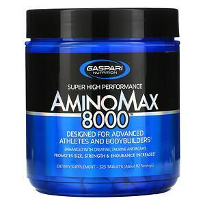 Gaspari Nutrition, AminoMax 8000, 325 Tablets - Supply Center USA