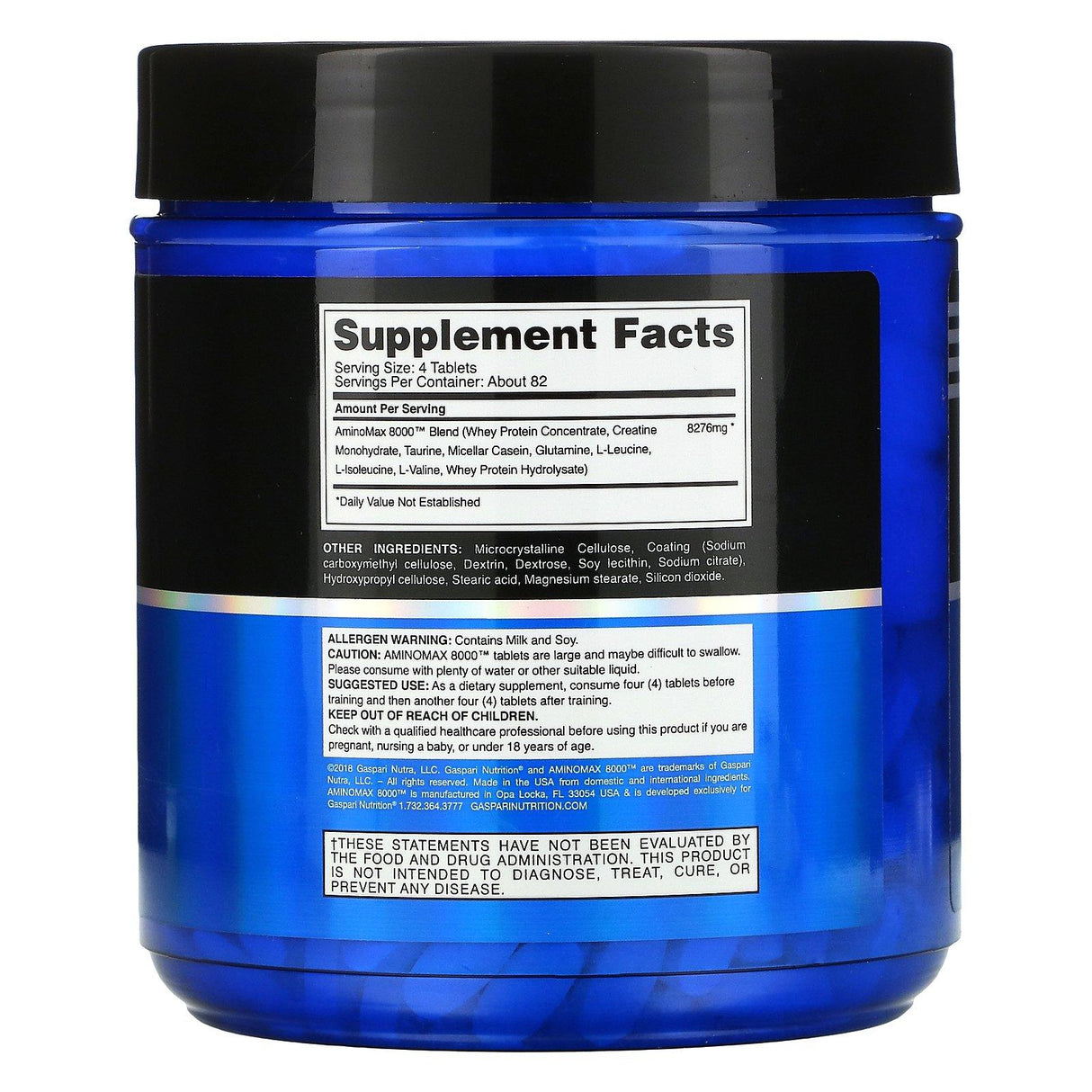 Gaspari Nutrition, AminoMax 8000, 325 Tablets - Supply Center USA