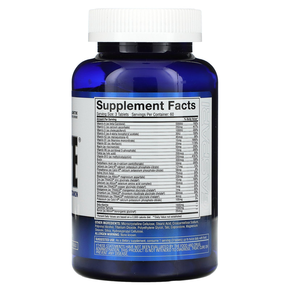 Gaspari Nutrition, ANAVITE, The Ultimate Performance Multi-Vitamin, 180 Tablets - Supply Center USA